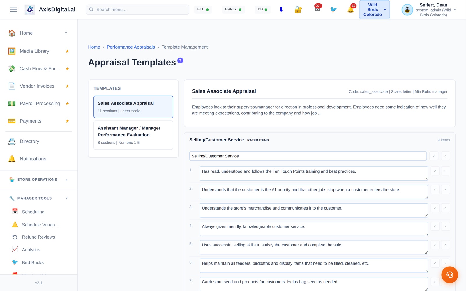 Performance appraisals, on a schedule.